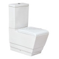 Белый высокого цвета стандартные сноса двух частей туалет, двух частей гардероб